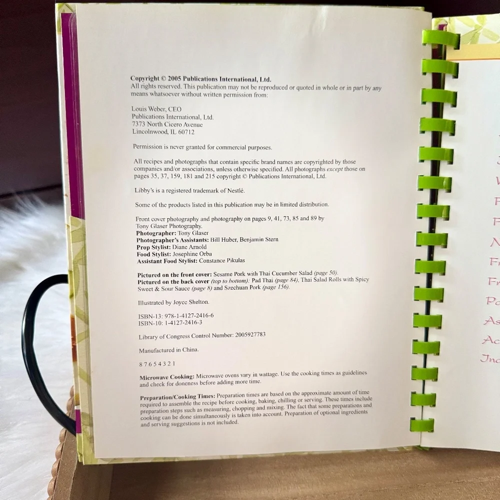 Thai‎ Cooking & More Spiral Cookbook Asian Recipes